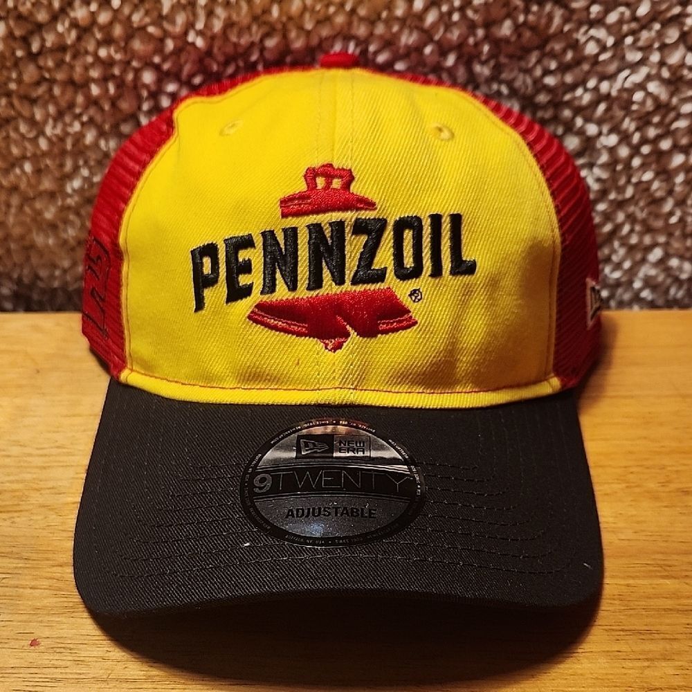 New Era 9Twenty Nascar Joey Logano Pennzoil Trucker Snapback Hat - New